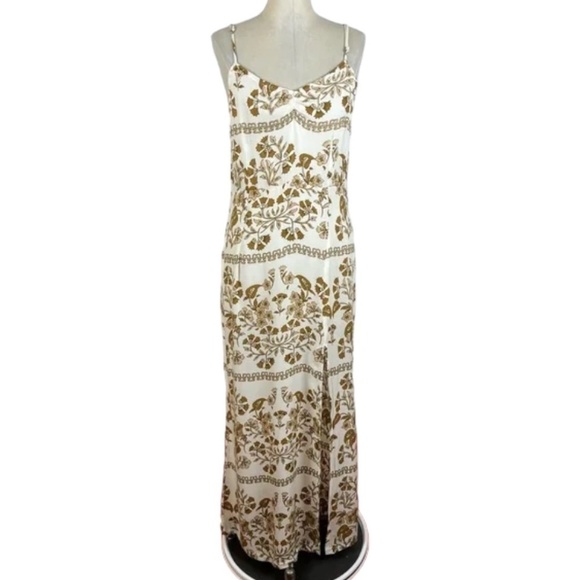 Jen’s Pirate Booty x Free People Flower Court Beige/Brown Maxi Dress siz… - Picture 1 of 5